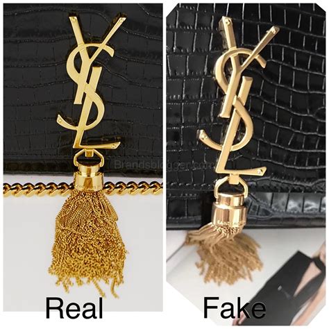 real vs fake ysl kate clutch|is my ysl kate real.